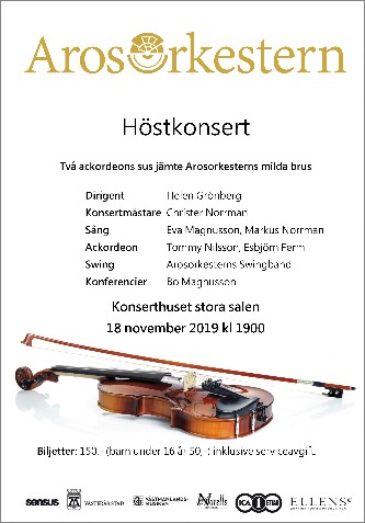 Arosorkestern. Höstkonsert 2019.