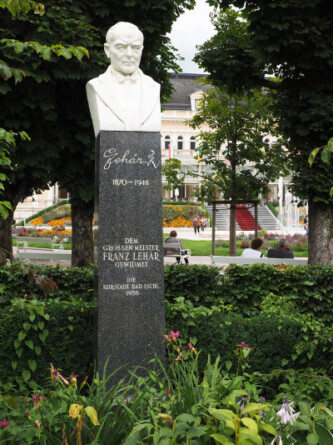 Franz Lehár, Kurpark Bad Ischl. Bild: EA Musik HB.