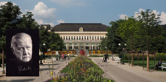 Franz Lehár (1870-1948). Bad Ischl, Kurpark, Kongress und Theaterhaus.