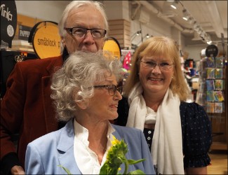 Gunnel Eklund, Erland Hagegård och Eva Magnusson. Bokrealease Åmål 16 september 2023.