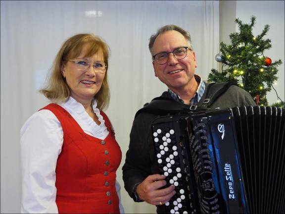 Eva Magnusson och Esbjörn Ferm 13 december 2022. Bild: Edition Allegro Musik HB.