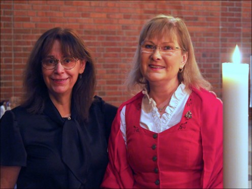 Kerstin Ytterberg och Eva Magnusson. Råsunda kyrka 2 december 2023. Bild: Edition Allegro Musik HB.