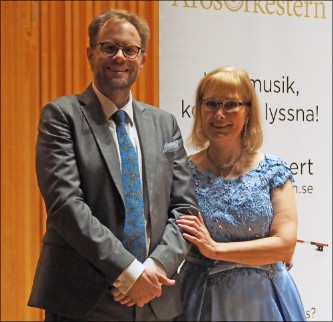 Eva Magnusson och Markus Norrman, Västerås Konserthus 12 november 2018. Bild: EA Musik HB.