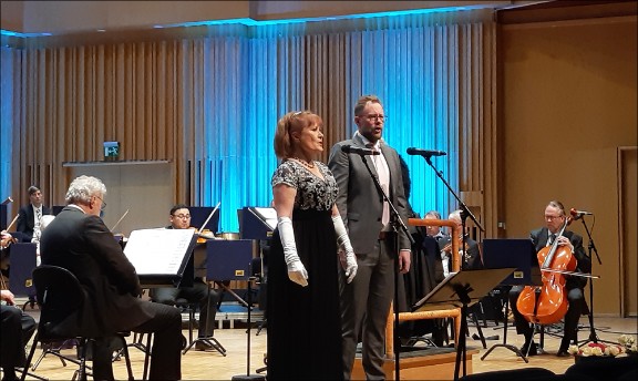 Eva Magnusson och Markus Norrman, Västerås Konserthus den 22 november 2021. Bild: EA Musik HB.