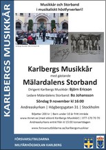 Höstkonsert 2014 Karlbergs Musikkår och Mälardalens Storband.