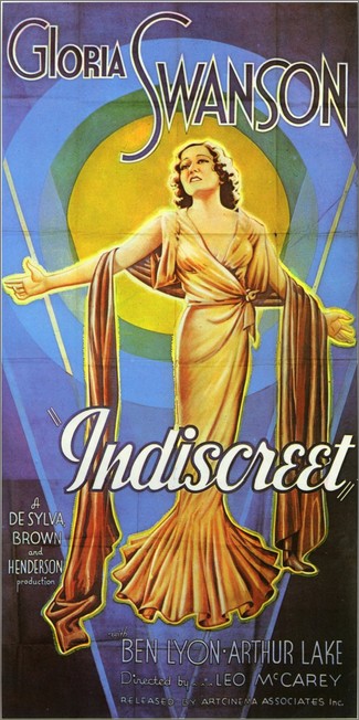 Gloria Swanson i "Indiscreet". Film från 1931.