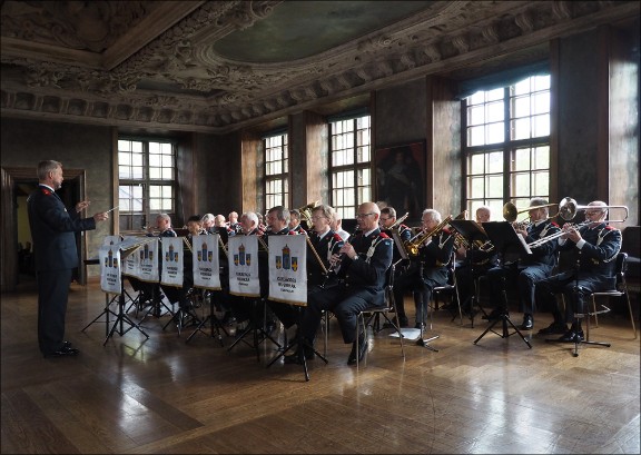 Karlbergs Musikkår, Militärhögskolan Karlberg, överlämning Veterancentrum 190513.