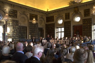 Karlbergs Musikkår i Riddarhuset 11 maj 2017. Bild: Eva E Fotografi.