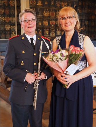 Marie Vannerstedt och Eva Magnusson. Riddarhuset 29 maj 2018. Bild: EA Musik HB.