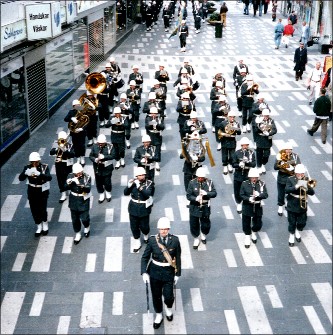 Karlbergs Musikkår. Högvakt 10 maj 1992.