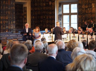 Eva Magnusson, Thomas Annmo, Peter Göthe och Karlbergs Musikkår, Riddarhuset, Stockholm 5 maj 2022.