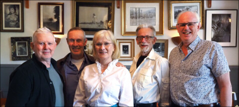 Torbjörn Pettersson, Mark Bartholdsson, Eva Magnusson, Roger Janson och Thomas Annmo 9 juni 2025. Bild: Edition Allegro Musik HB.