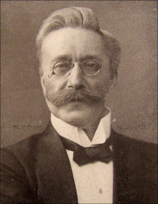 Rudolf Dellinger (1857-1910). Bild: Illustriter Zeitung, Leipzig, 1910.