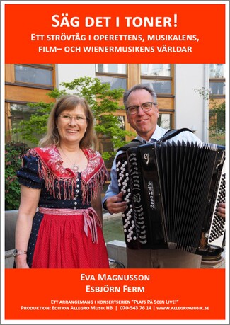 "Säg det i toner!" Eva Magnusson och Esbjörn Ferm. Bild: Edition Allegro Musik HB.