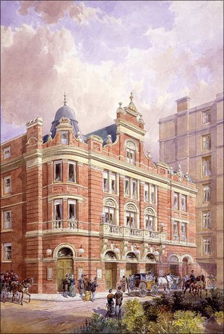 The Savoy Theatre, London vid 1800-talets slut.