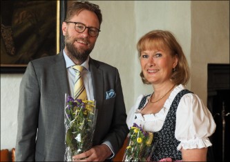 Eva Magnusson och Markus Norrman, Nationaldagskonosert, Slottet, Västerås den 6 juni 2018. Bild: EA Musik HB.