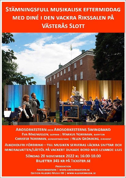 Konsert Västerås Slott 20 november 2022.