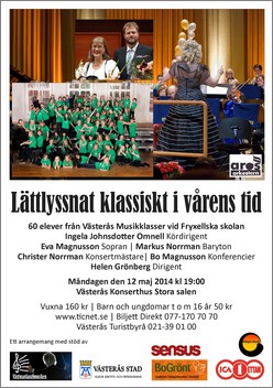 Vårkonsert Arosorkestern Västerås den 12 maj 2014.
