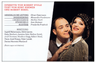 Zwei Herzen im Dreivierteltakt av Robert Stolz. Stadttheater Baden bei Wien 2013-2014.